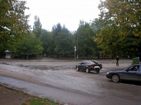 Вход парк с пересечения улицы Спортивная и Петровского бульвара
